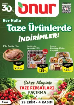 29 Ekim 2026 tarihinden itibaren geçerli olan Onur Market kataloğu önizlemesi