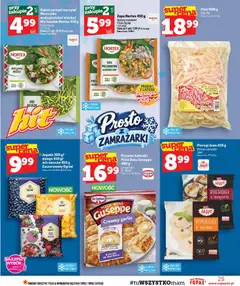 Pogląd oferty "Topaz gazetka" - ważna od 24.09.2026 | Strona: 25 | Produkty: Jagody, Zupa, Pizza, Ricotta