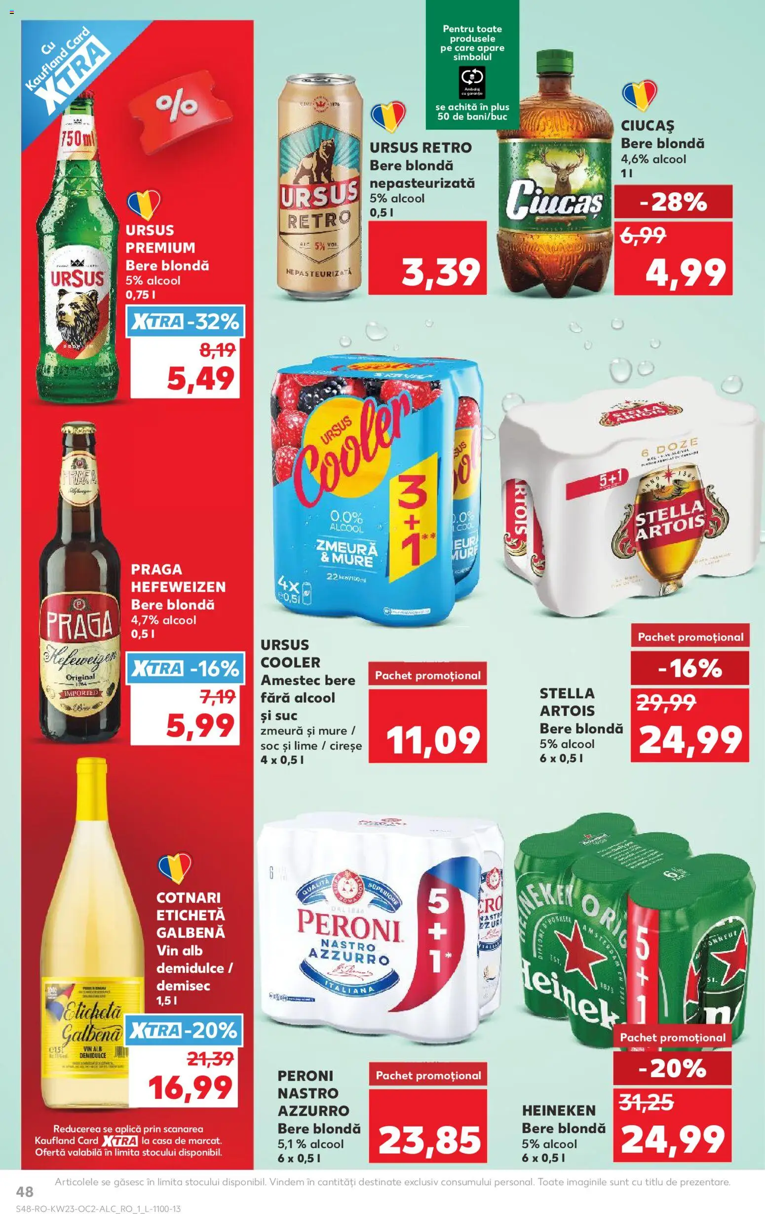 Kaufland RO akciós ujság - amely érvényes a következő dátumtól: 03.06.2026 | Oldal: 48 | Termékek: Lime, Heineken