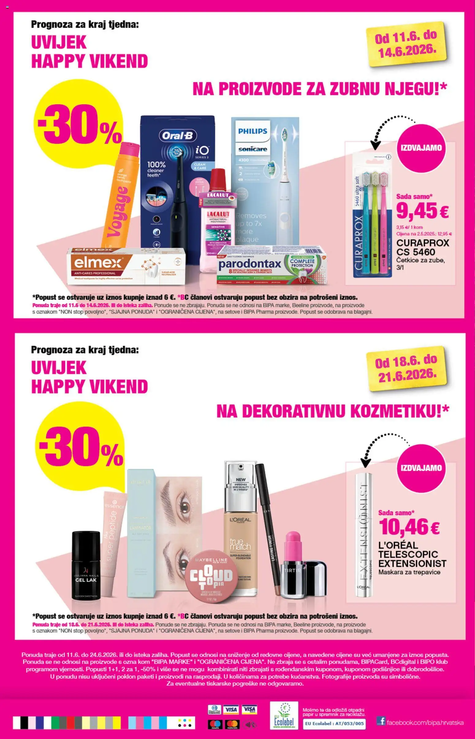 Bipa katalog | vrijedi od 11.06.2026 | Stranica: 26 | Proizvodi: Maskara, Maybelline, Lacalut, Parodontax