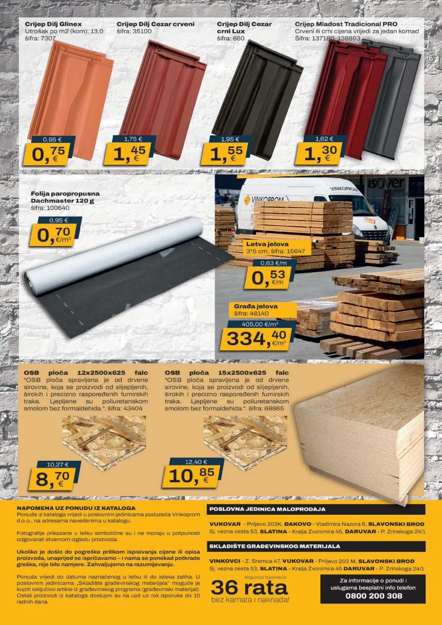 Vinkoprom katalog | vrijedi od 16.03.2026 | Stranica: 24 | Proizvodi: Telefon, Crijep