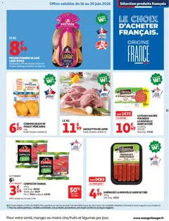 Auchan Beauté, Halles hypers - Voorbeeld van een folder van Auchan, geldig van 16.06.2026 | Pagina: 25 | Producten: Steak, Merguez, NOS, La