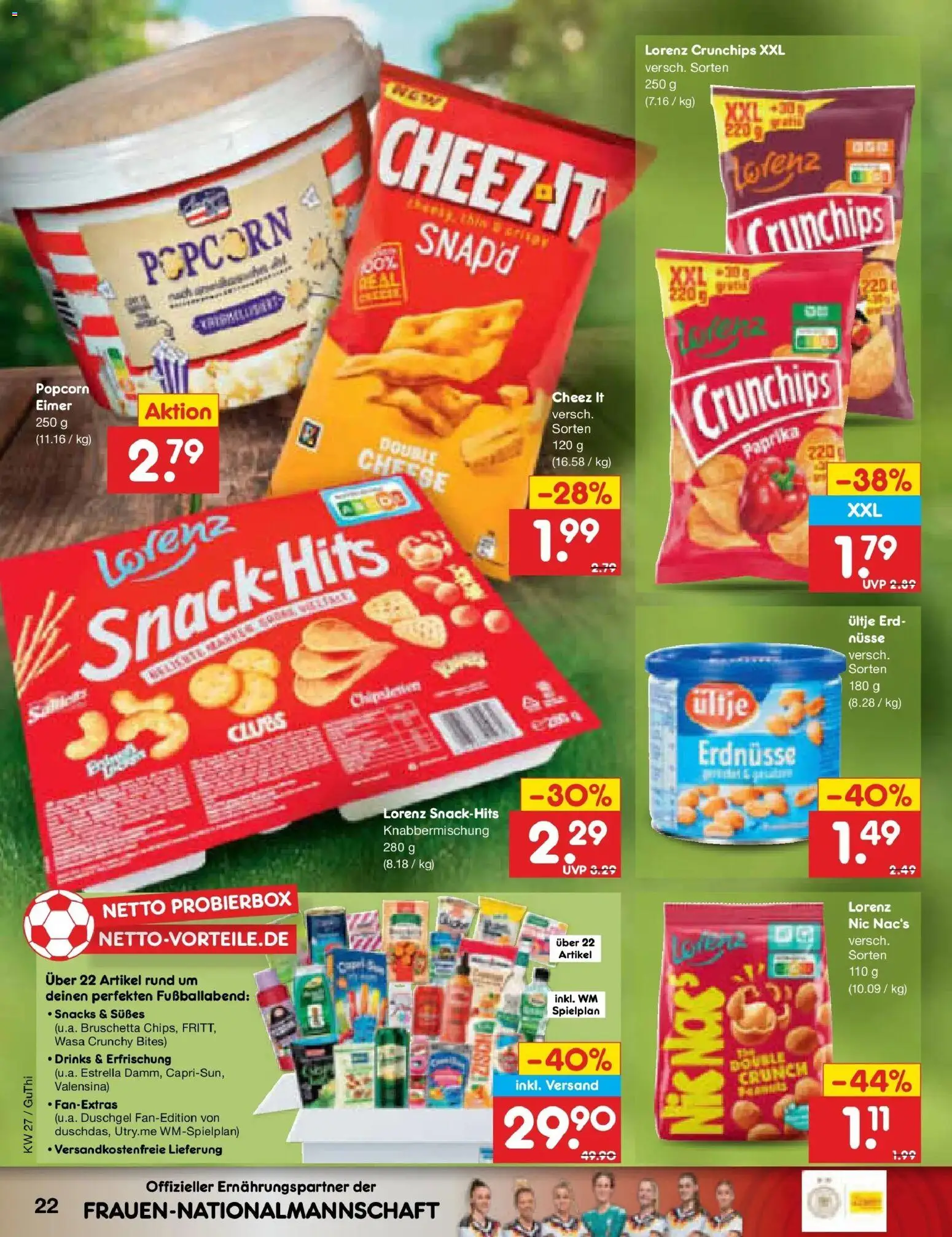 Netto Marken-Discount Prospekt Pirna – gültig ab 29.06.2026 | Seite: 32 | Produkte: Duschgel, Paprika, Lorenz crunchips, Nüsse