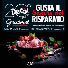 Anteprima del volantino Decò volantino Gourmet Sicilia valido a partire dal 10/07/2026