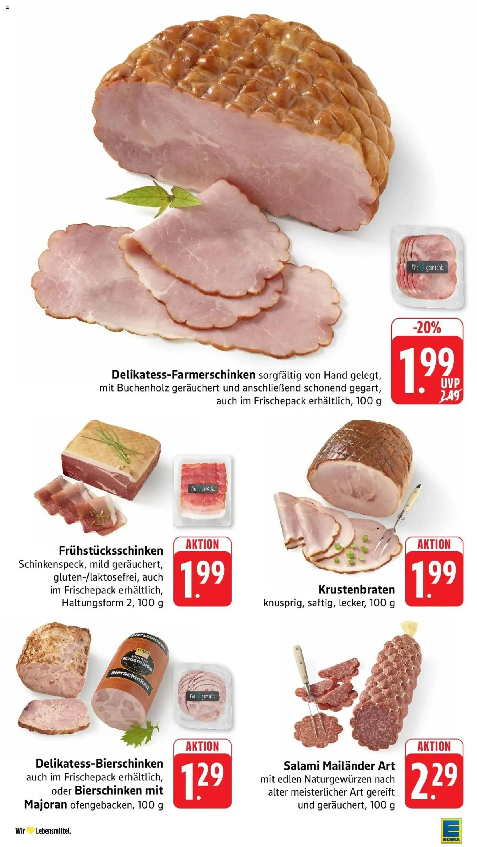 Edeka Prospekt Bad Kreuznach – gültig ab 27.07.2026 | Seite: 6 | Produkte: Krustenbraten, Salami