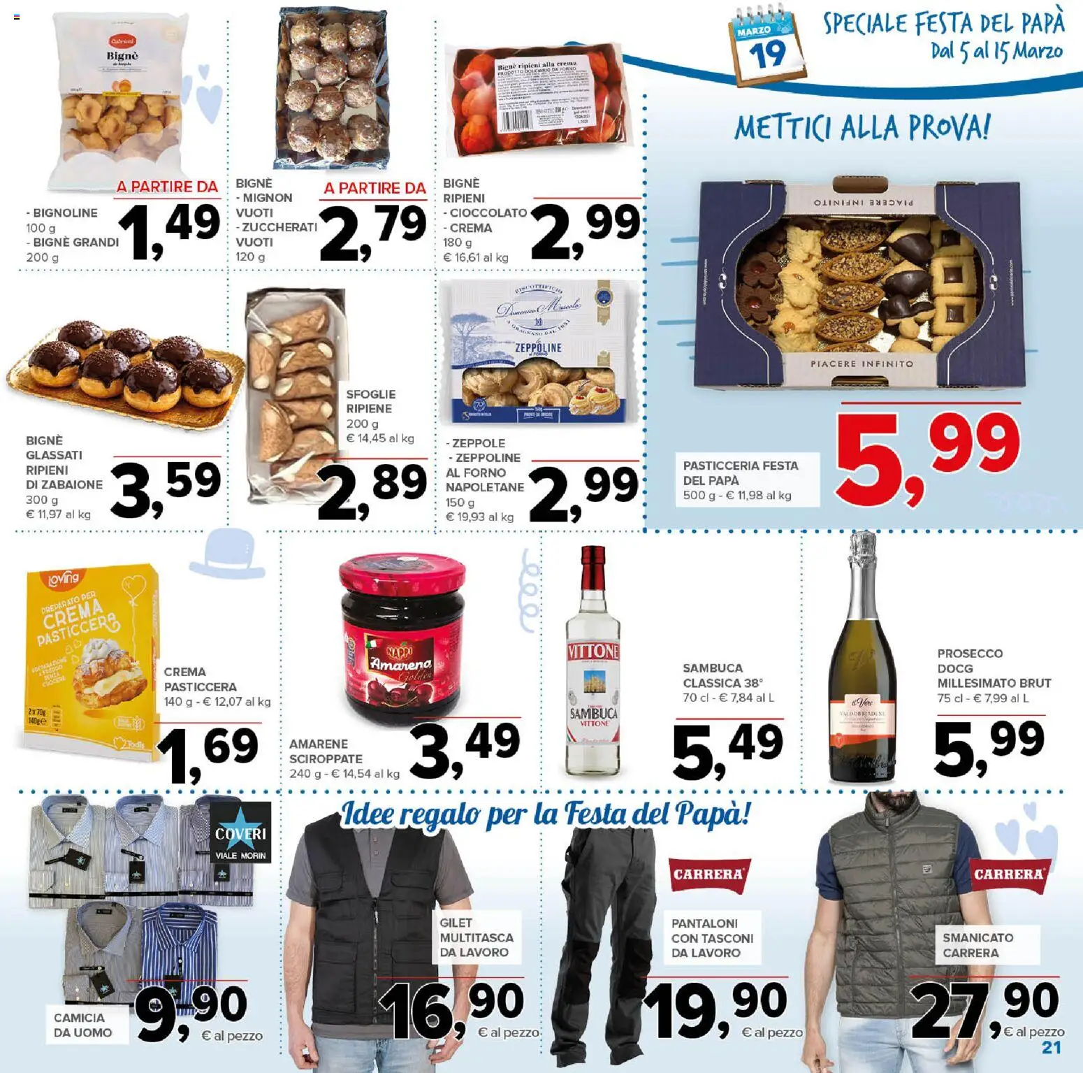Volantino Todis del 05.03.2026 | Pagina: 21 | Prodotti: Cioccolato, Smanicato, Gilet, Forno
