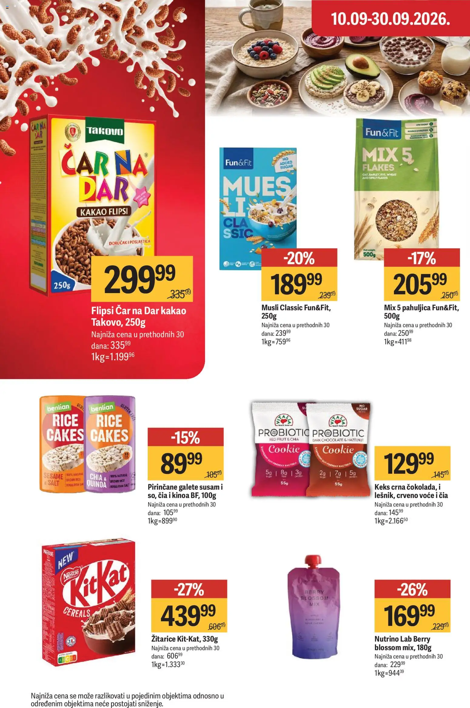 Maxi katalog - važi od 10.09.2026 | Strana: 31 | Proizvode: Žitarice, Keks, Quinoa, Rice cakes