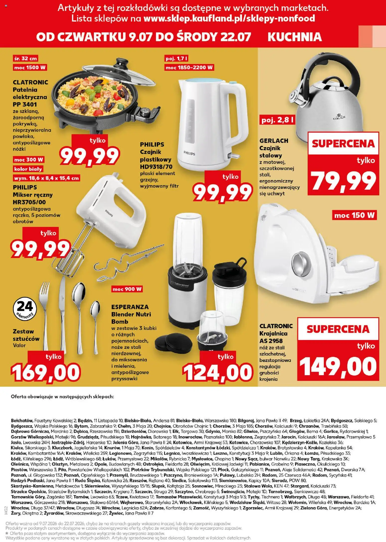 Kaufland Polsko leták - Złap okazje od 09.07.2026 | Strana: 19 | Produkty: Nože