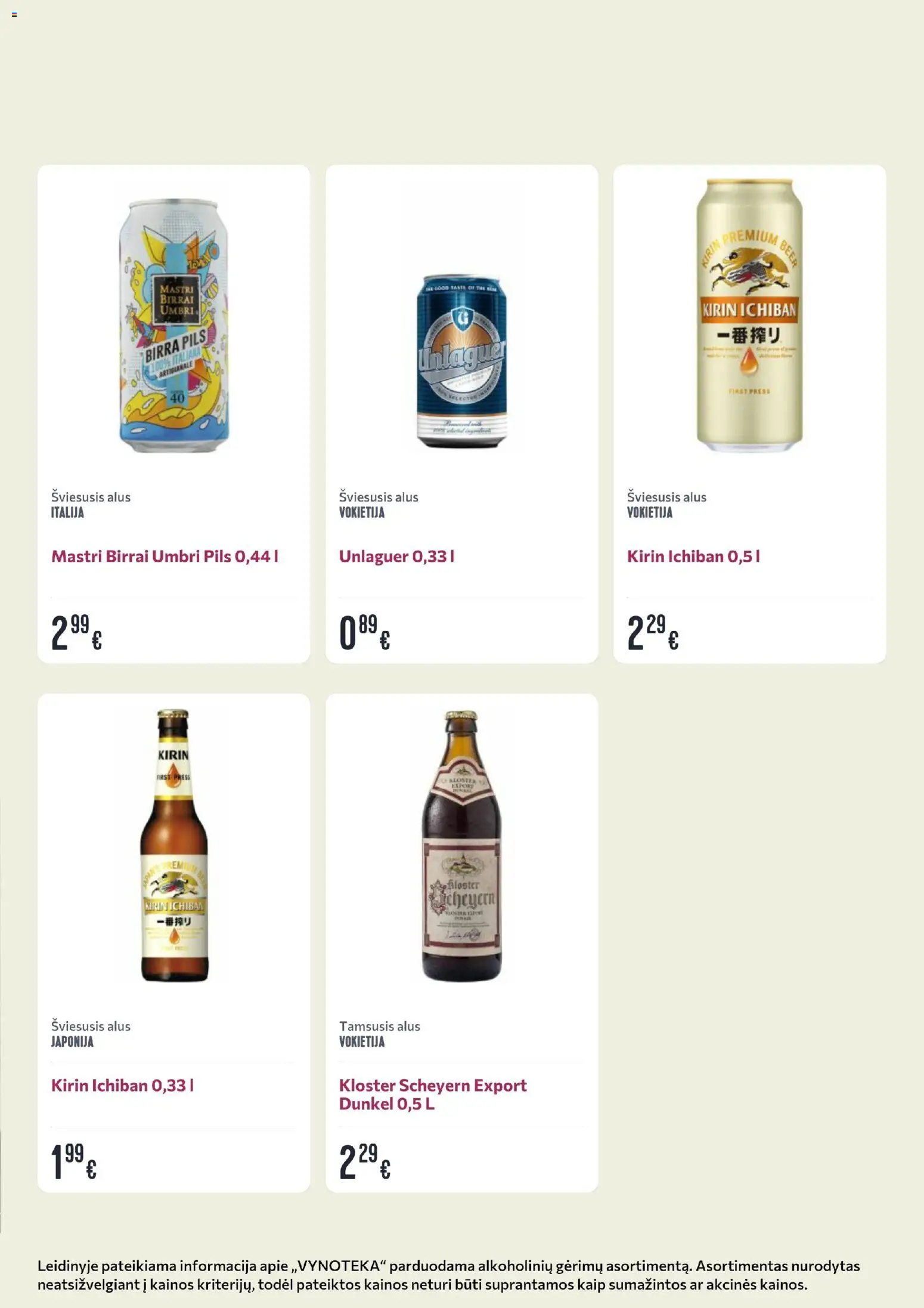 VYNOTEKA akcijos nuo 18.05.2026 | Puslapis: 23 | Prekių: Alus