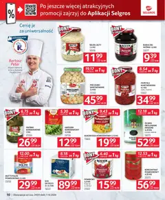 Pogląd oferty "Selgros cash&carry gazetka - Oferta dla gastronomii" - ważna od 24.09.2026 | Strona: 10 | Produkty: Groszek, Pieczarki, Kukurydza, Pomidory krojone