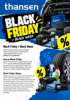 Forhåndsvisning av THANSEN Black Friday Varsel gyldig fra 25/10/2026