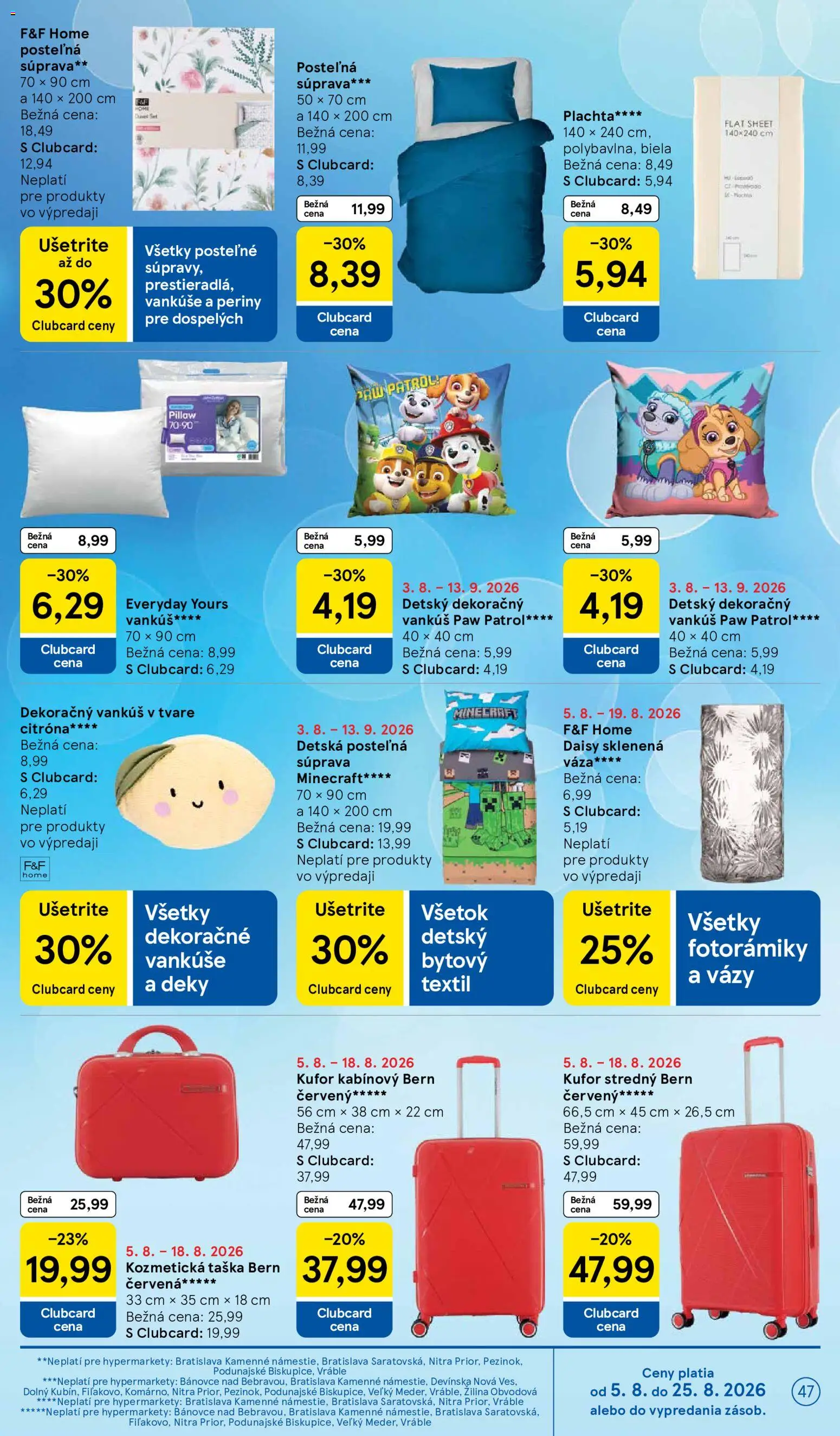Nové Tesco akcie – leták je platný od 05.08.2026 | Strana: 47