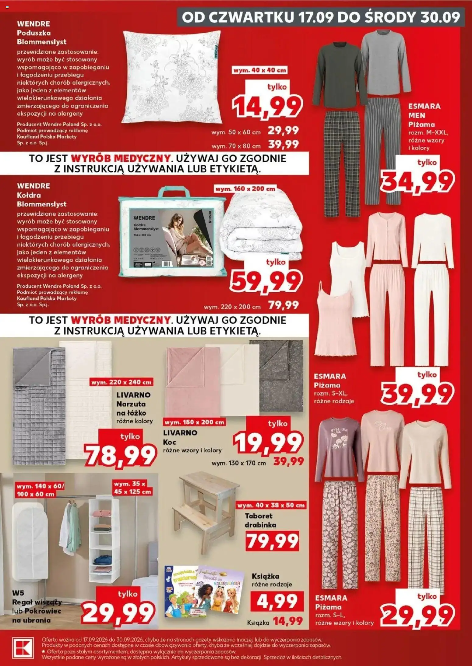 Kaufland gazetka - Złap Okazje od 17.09.2026 - od jutra PDF | Strona: 13 | Produkty: Ubrania, Poduszka, Regał, Narzuta