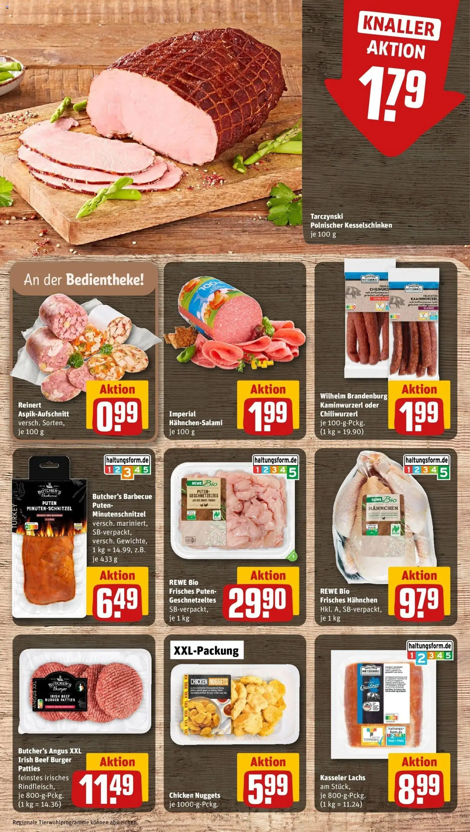 REWE Prospekt ab 14.09.2026 zum Blättern » Angebote | Seite: 7 | Produkte: Hahnchen, Burger, Lachs