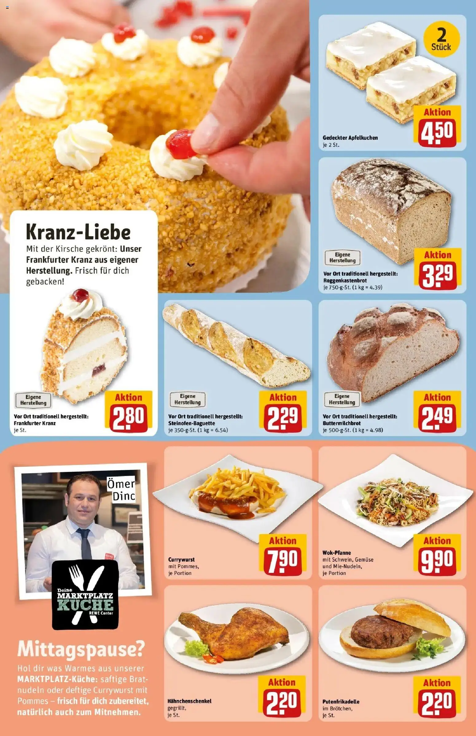 REWE Prospekt ab 17.08.2026 zum Blättern » Angebote | Seite: 15 | Produkte: Pommes, Küche, Gemüse, Nudeln