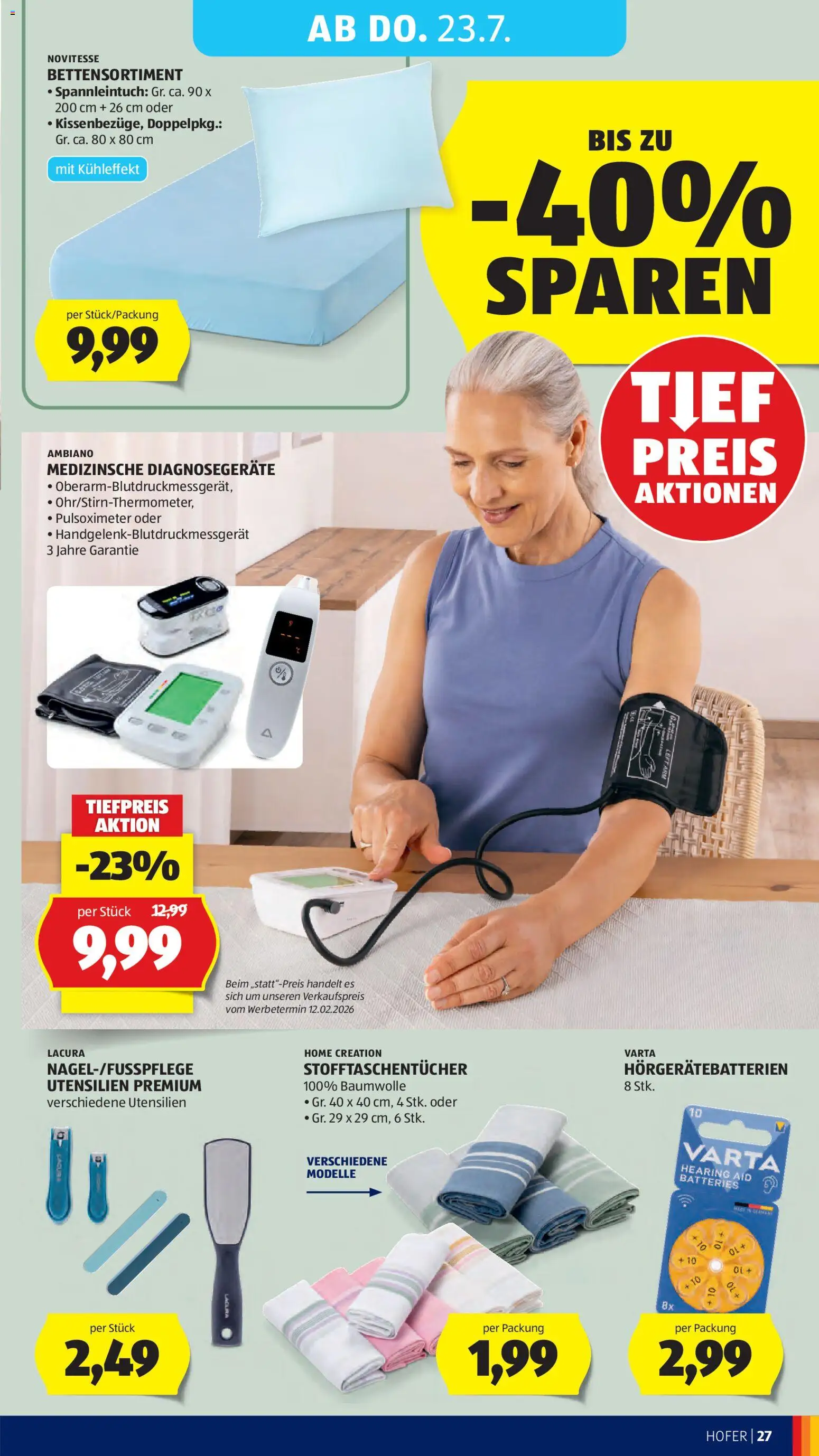Hofer Flugblatt gültig ab 17.07.2026 | Seite: 33 | Produkte: Öl