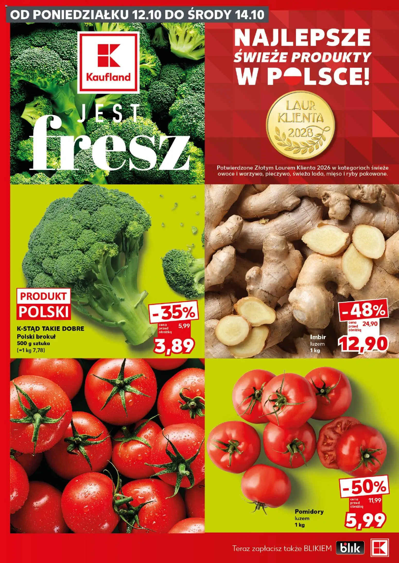 Kaufland Polsko leták - Mocny start od 12.10.2026 | Strana: 2 | Produkty: Ryby