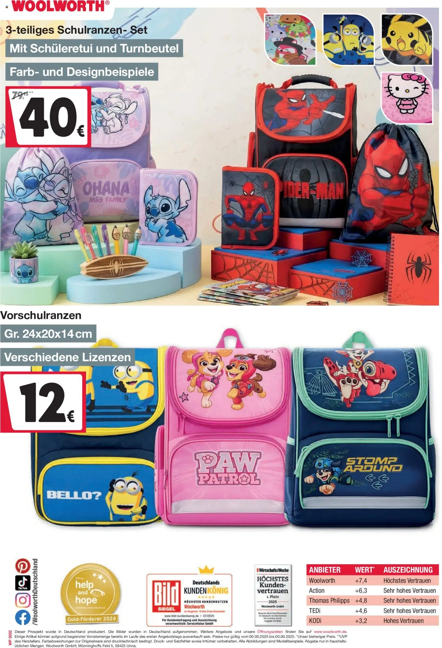 Woolworth Prospekt zum Schulstart – gültig ab 03.08.2026 | Seite: 32