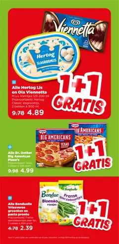 Alle Bonduelle Vriesverse groenten en pasta pronto, Prijsvoorbeeld: Franse sperzieboontjes zeer fijn, 2 zakken à 400 gram - Voorbeeld van een folder van Plus, geldig van 29.04.2026 | Pagina: 4 | Producten: Salami, Pasta, Slagroom, Mozzarella