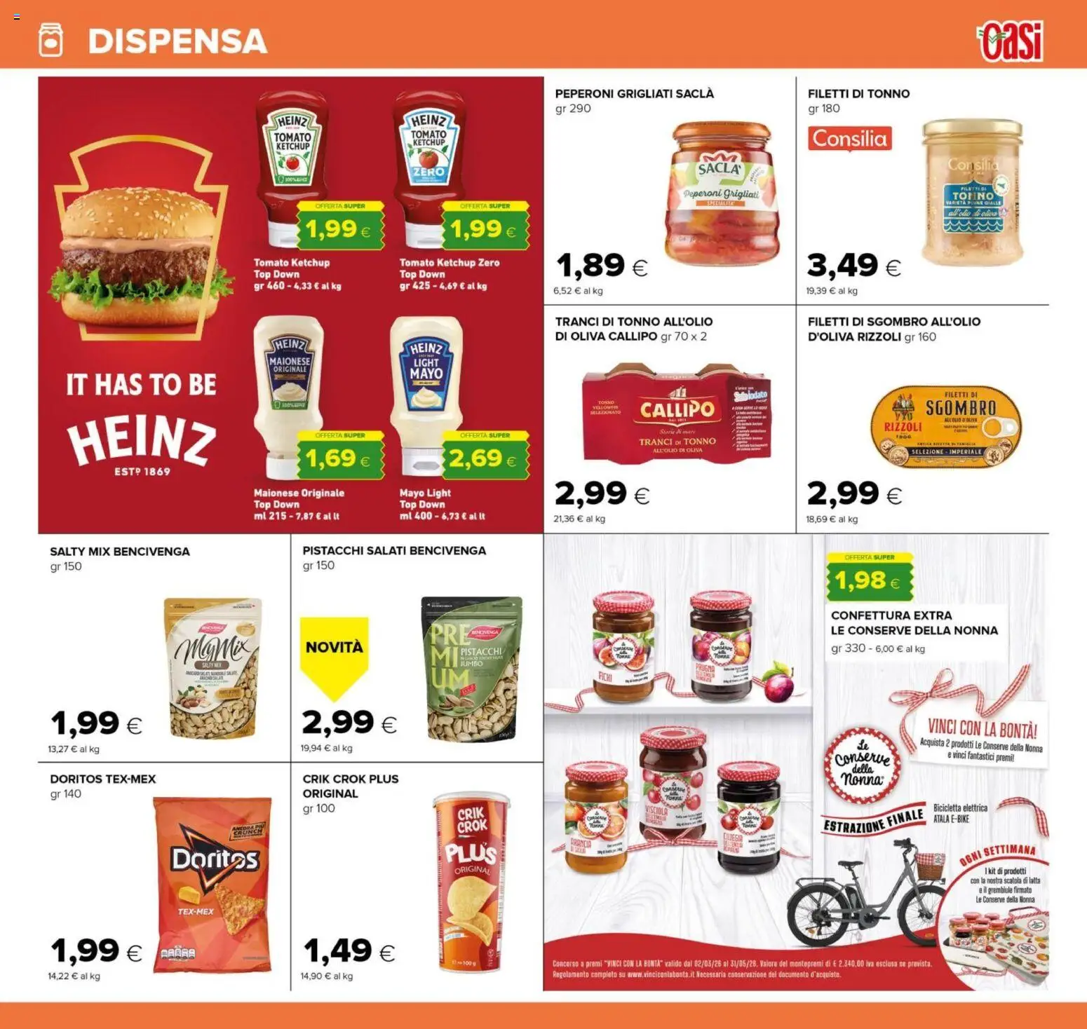 Volantino Oasi del 20.05.2026 | Pagina: 21 | Prodotti: Peperoni, Olio, Tonno, Sgombro