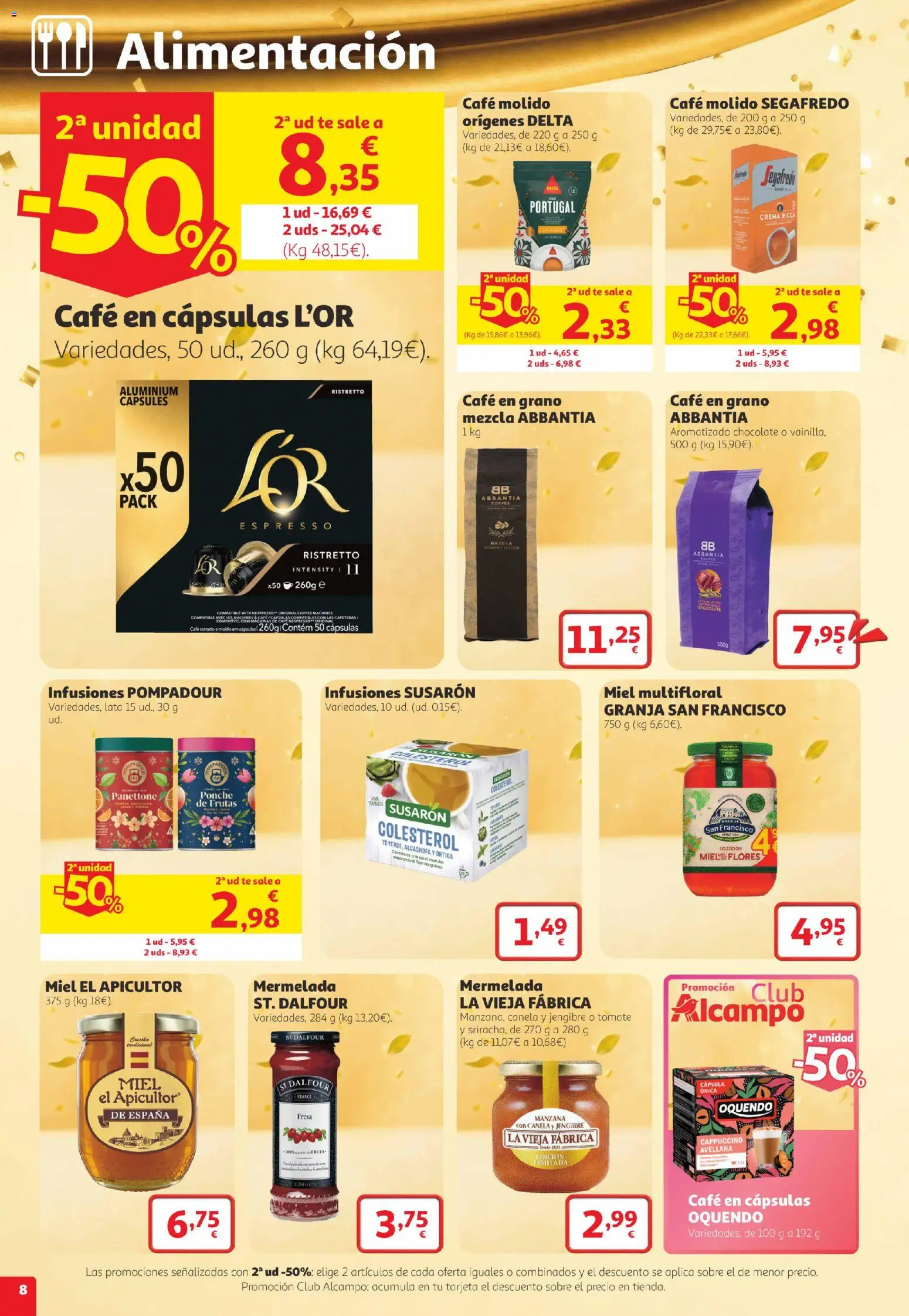 Alcampo folleto Telde │ válido desde el 22/10/2026 | Página: 8 | Productos: Cápsulas, Jengibre, Miel, Chocolate