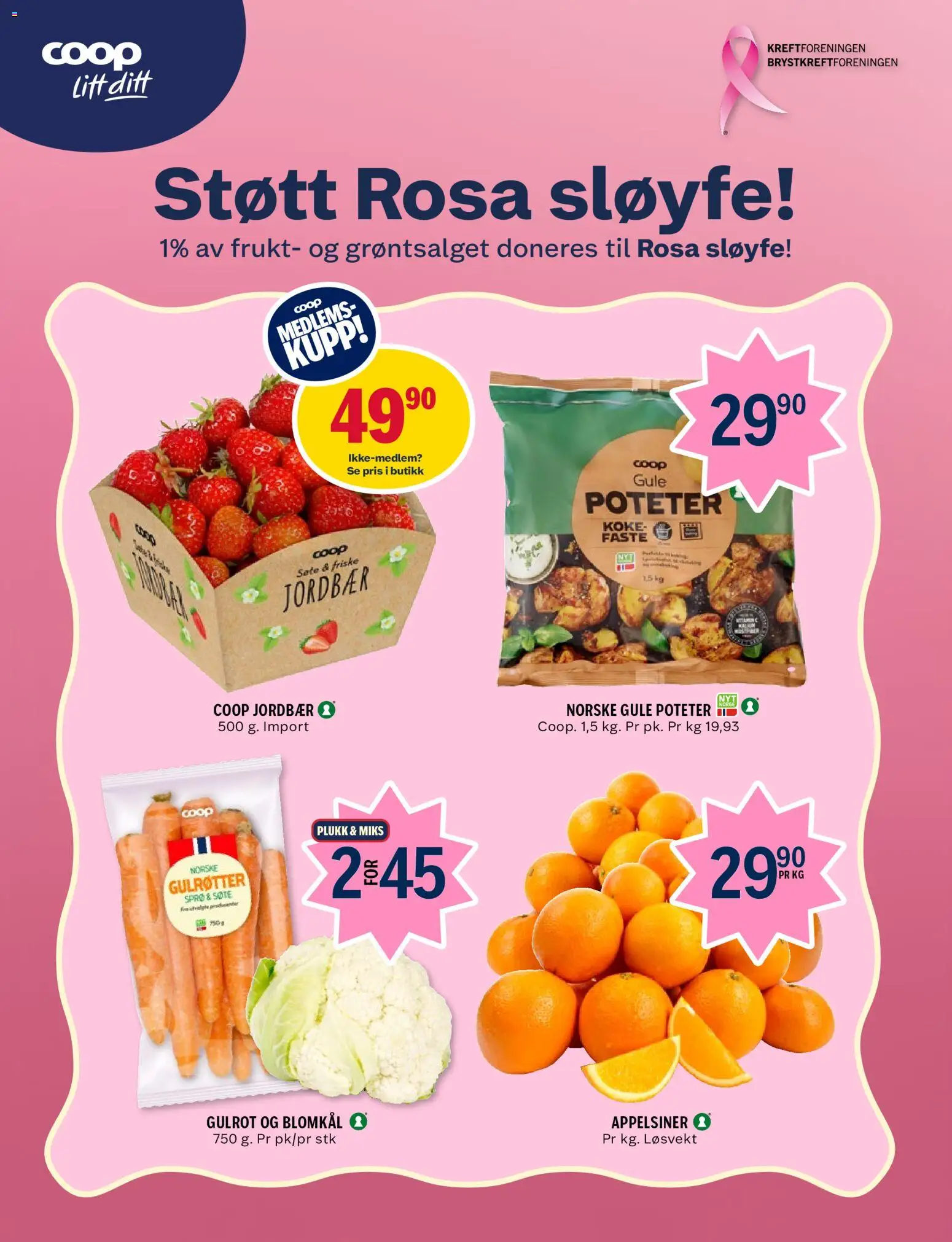 {H1} | Side: 5 | Produkter: Appelsiner, Gulrøtter, Jordbær, Poteter