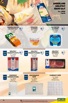 Metro Street food megoldások - amely érvényes a következő dátumtól: 01.04.2026 | Oldal: 13 | Termékek: Prosciutto crudo, Edami sajt, Sonka, Sajt