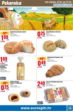 CHIA KRUH REZANI PAKIRANI, 400 g - Pregled kataloga iz trgovine Eurospin, vrijedi od 21.10.2026 | Stranica: 11 | Proizvodi: Oblatne, Kolac, Krafna, Pecivo