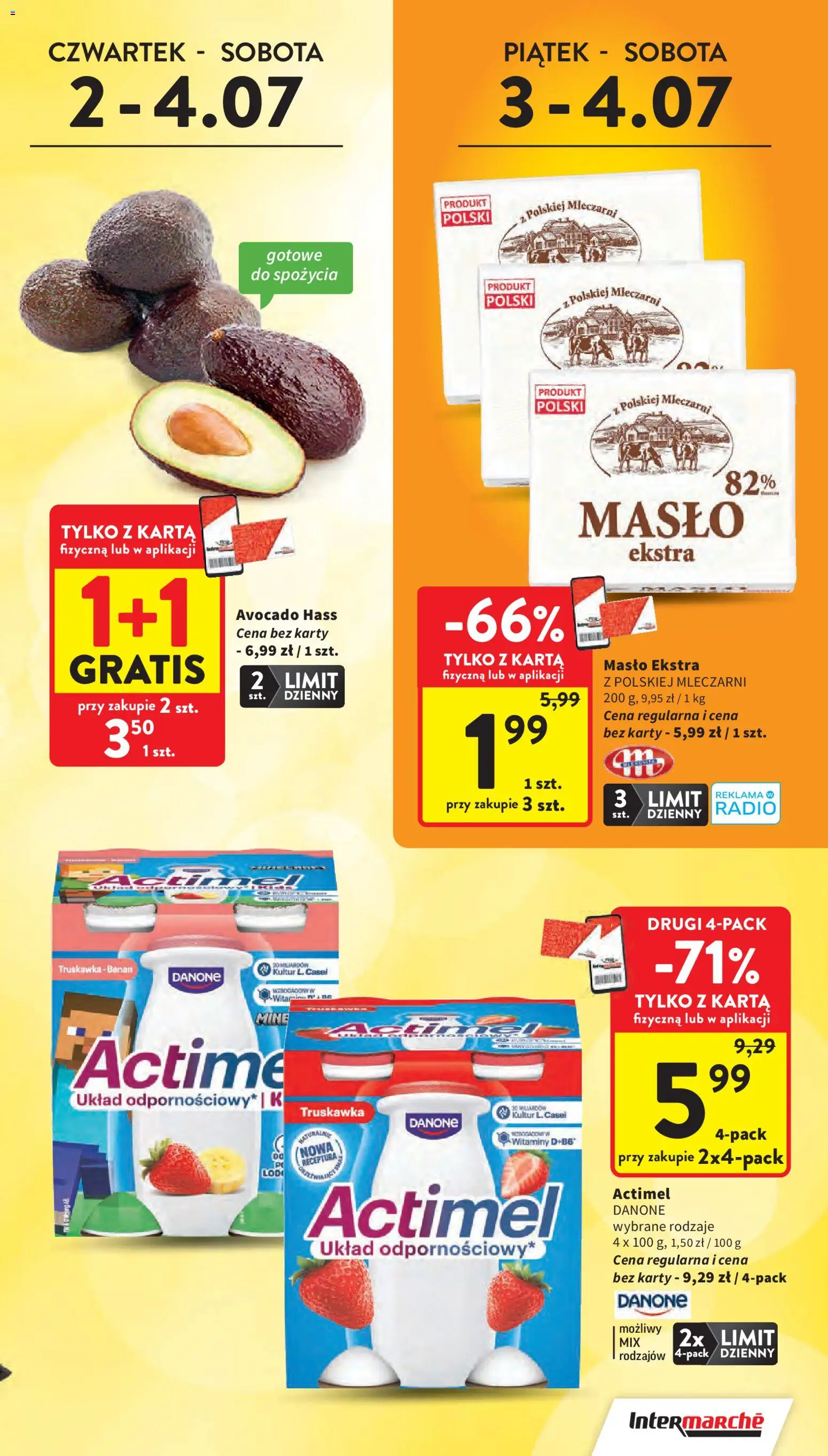 Intermarche gazetka od 02.07.2026 | Strona: 3 | Produkty: Karta, Radio, Masło, Banan