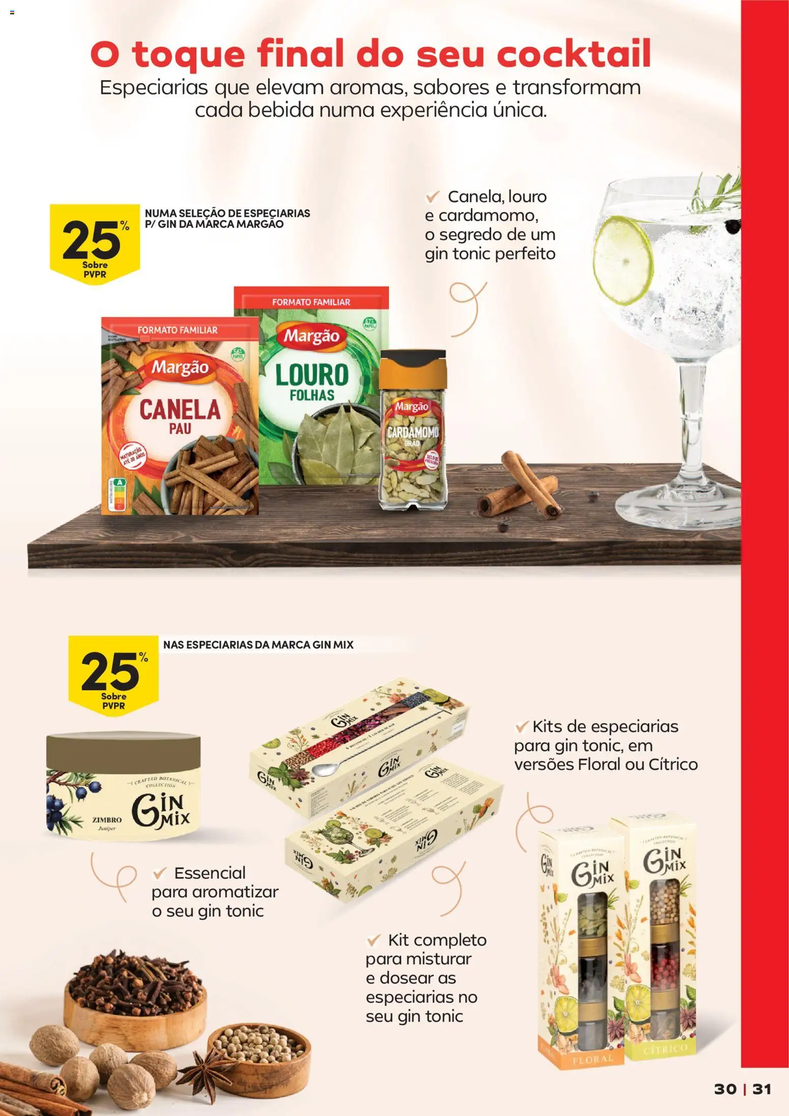 Continente - Cocktails │ válido de 14/07/2026 | Página: 31 | Produtos: Louro, Canela, Gin, Bebida