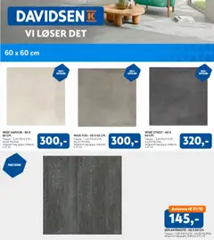 Davidsen - Flise sortiment til privatkunder gyldig fra 16/09/2026