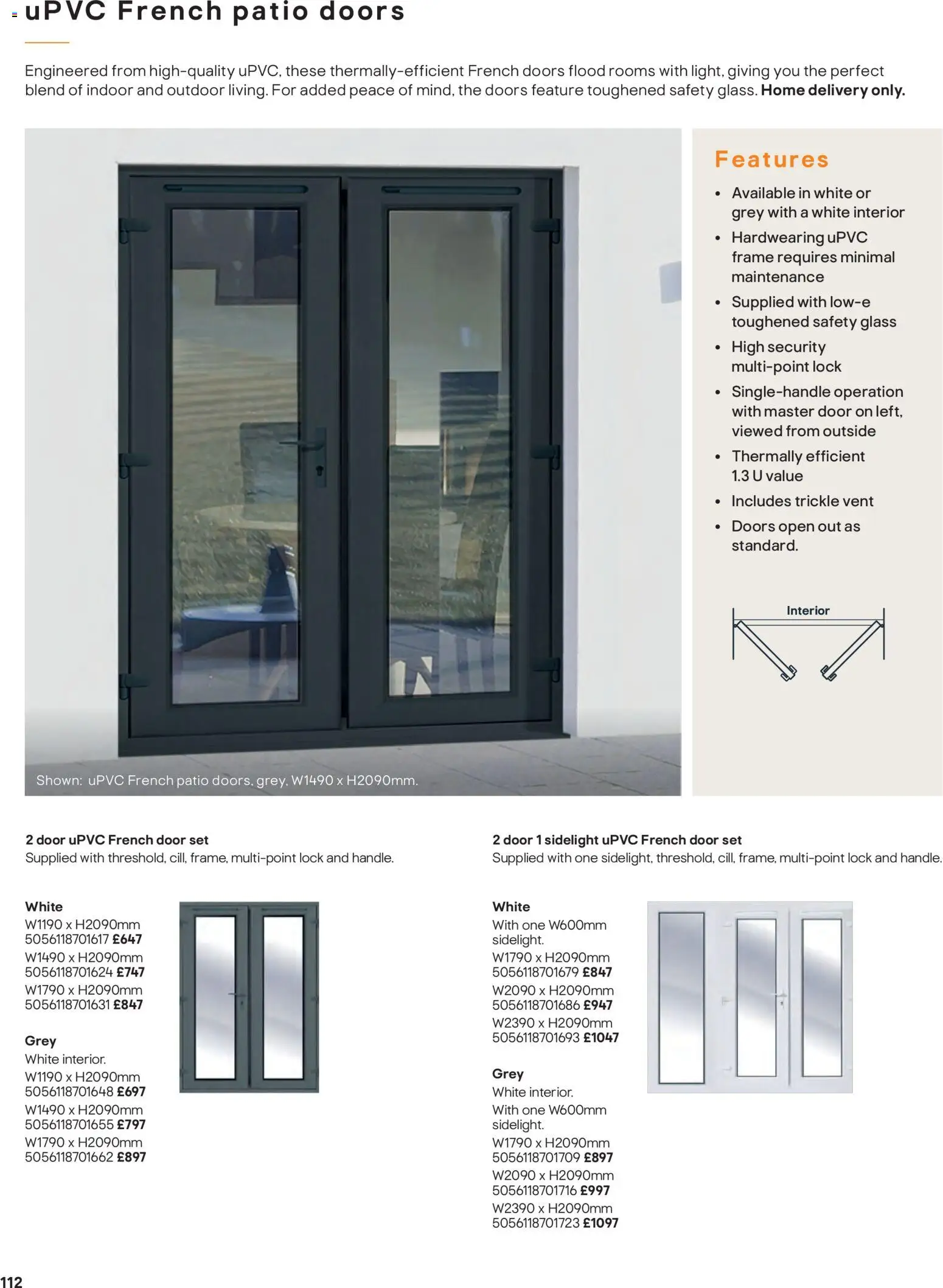 {H1} | Page: 112 | Products: Handle, Door, Doors
