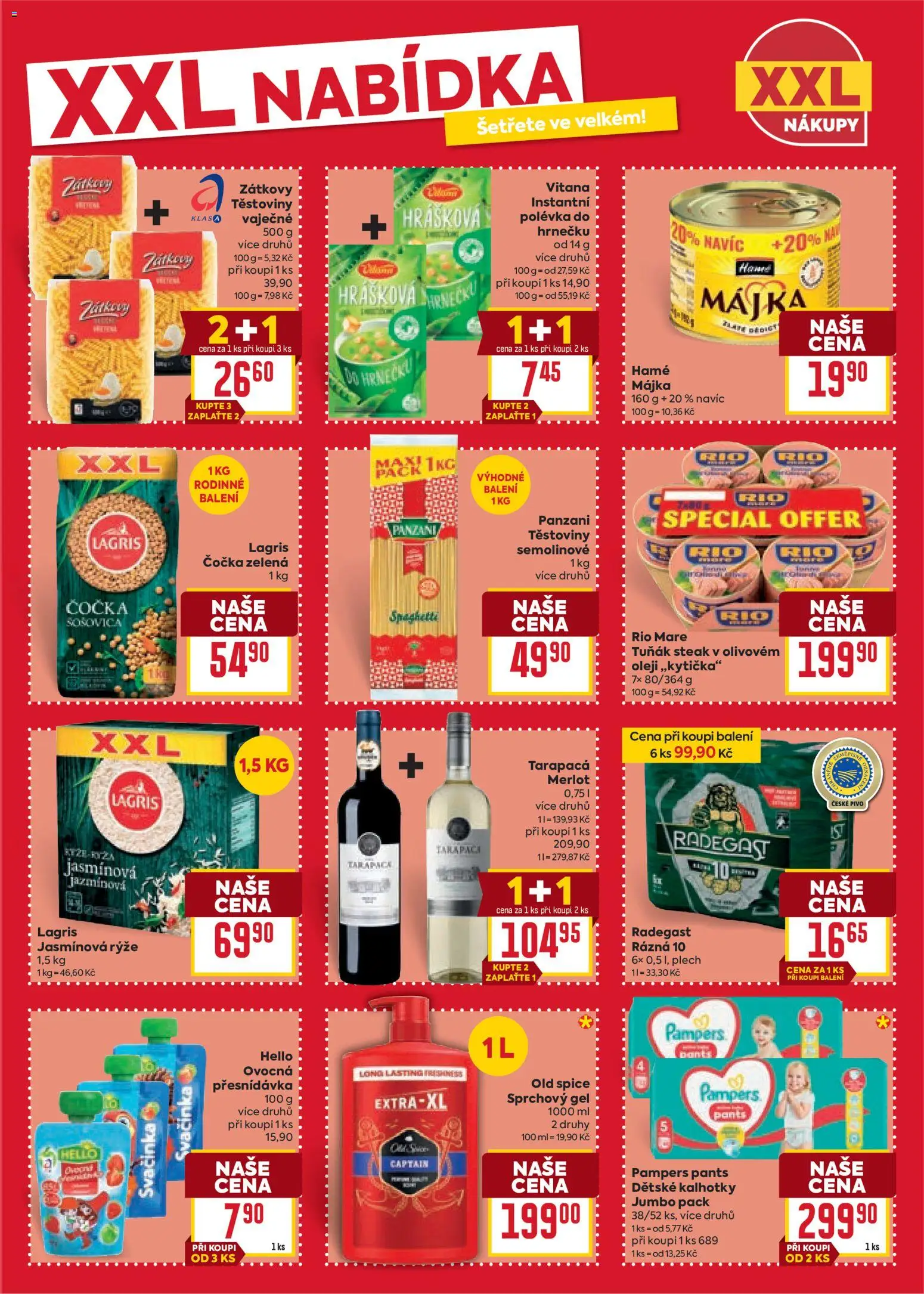 Billa Velký leták od 10.06.2026 | Strana: 13 | Produkty: Merlot, Rio mare, Pampers, Plech