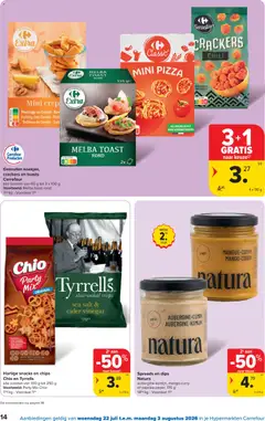 Carrefour folder week 30 - Voorbeeld van een folder van Carrefour, geldig van 22/07/2026 | Pagina: 14 | Producten: Pizza, Chips, Snacks, Feketeerdő torta