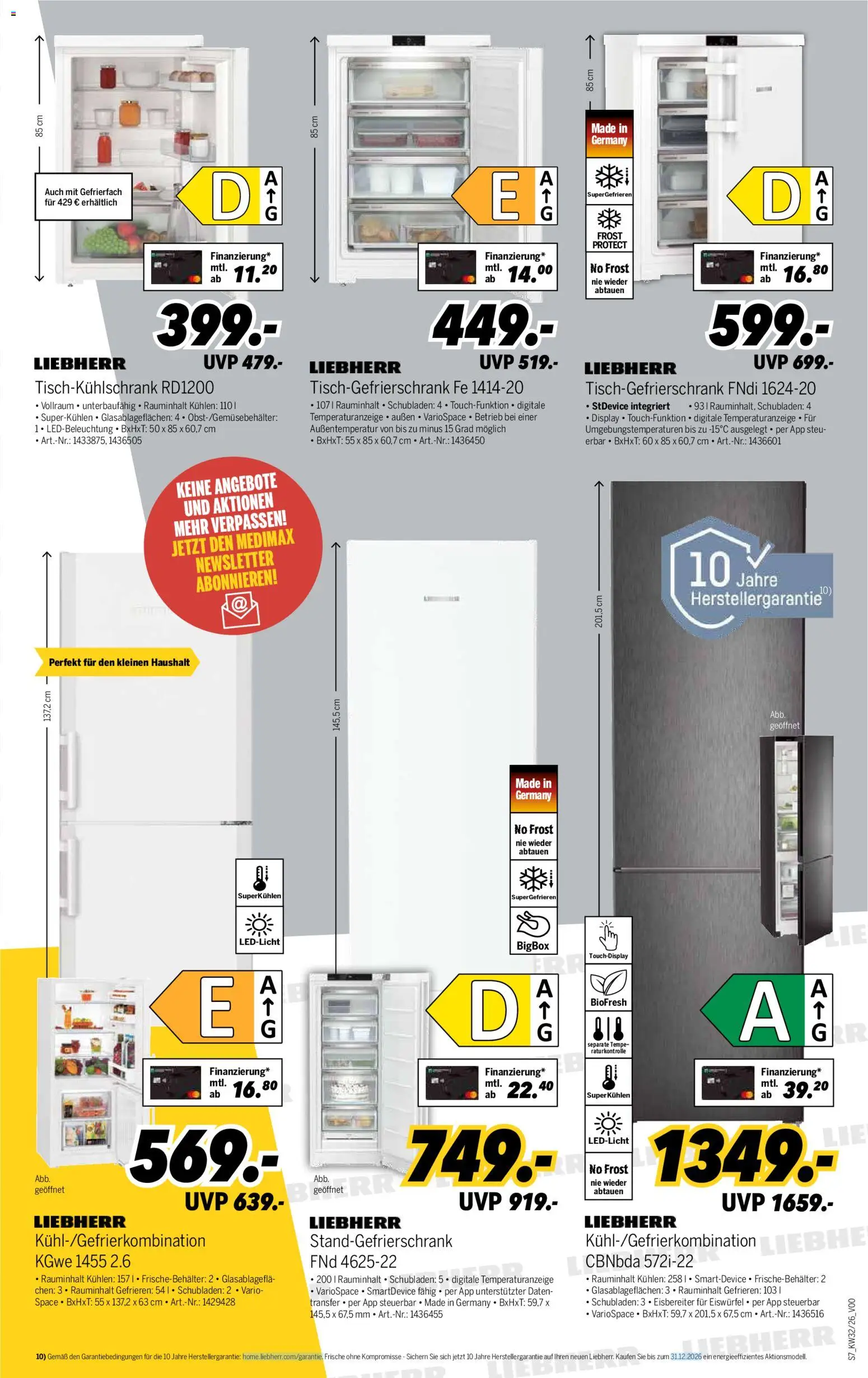 Medimax Prospekt – gültig ab 01.08.2026 | Seite: 7 | Produkte: Liebherr