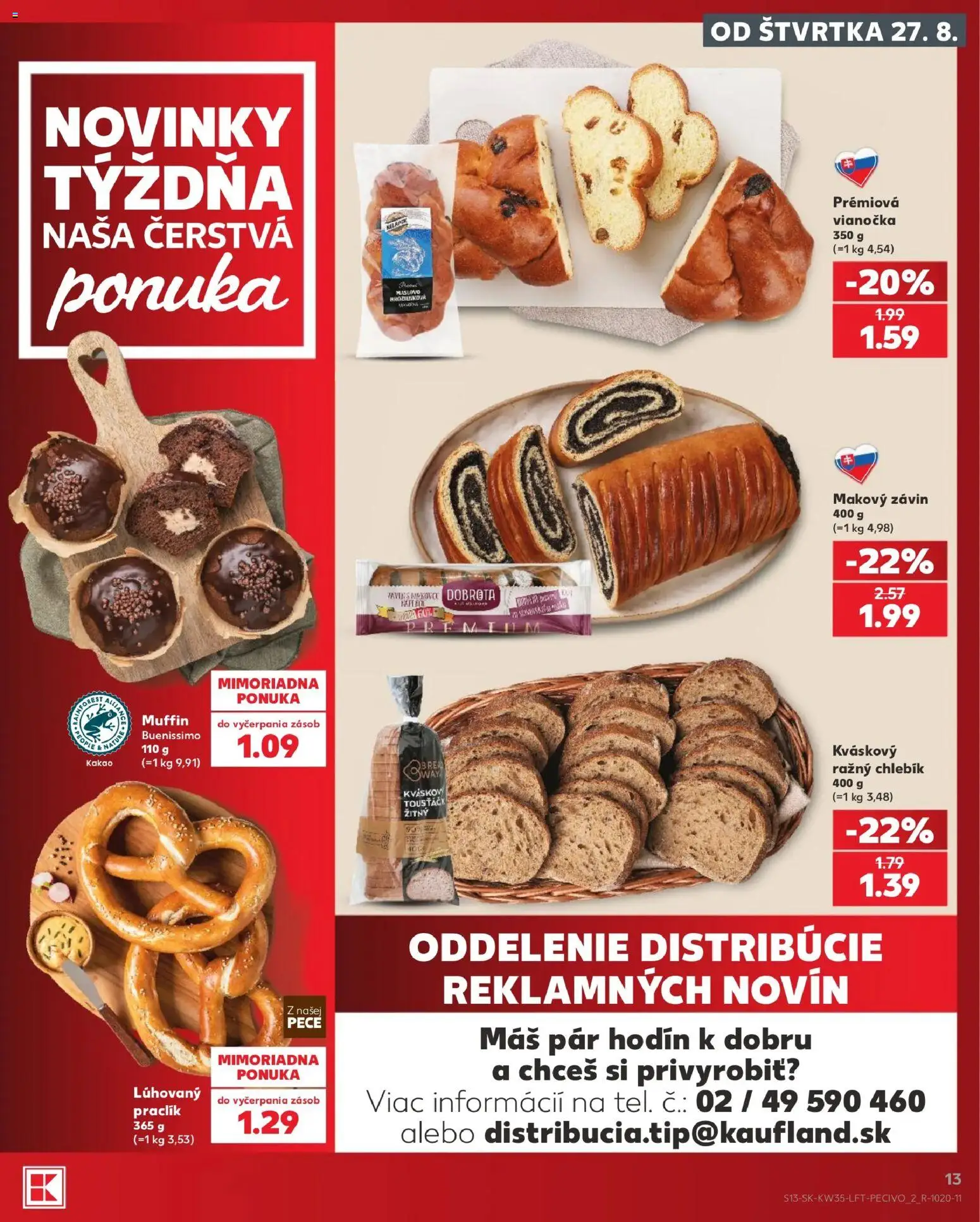 Kaufland SK akciós ujság - amely érvényes a következő dátumtól: 2026.08.27. | Oldal: 13