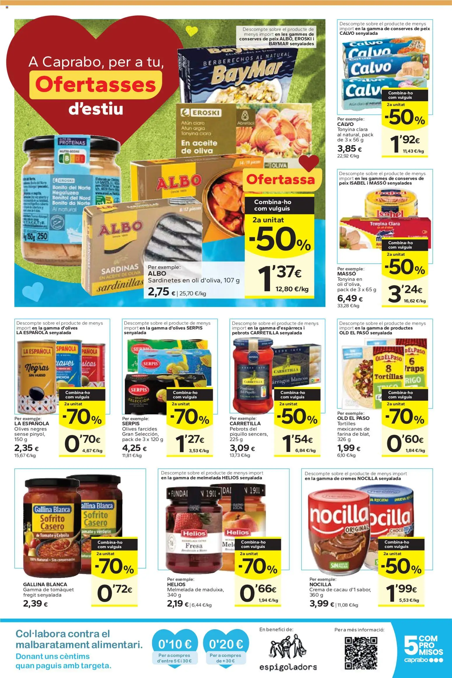 Caprabo folleto │ válido desde el 28.05.2026 | Página: 15 | Productos: Berberechos, Aceite, Aceite de oliva, Παγωμένο τσάι
