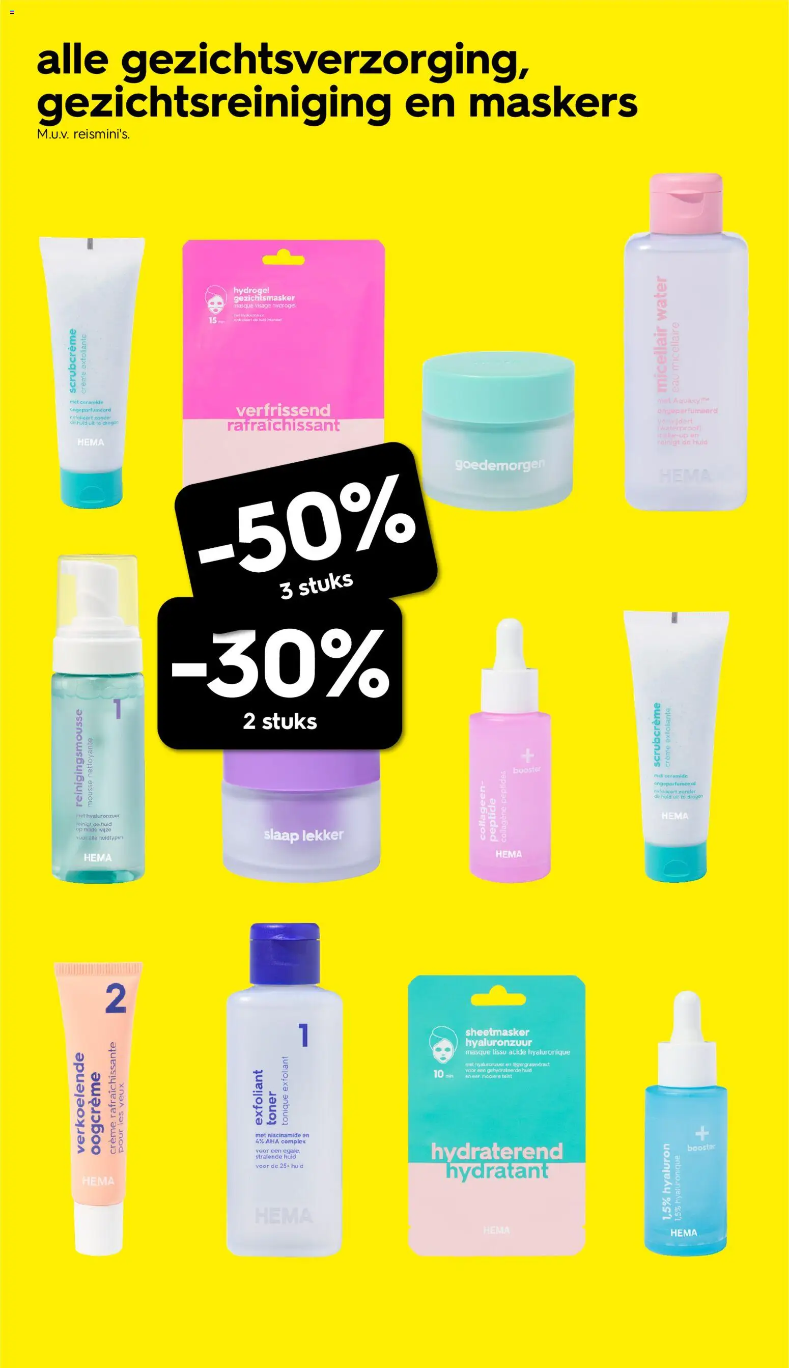 {H1} | Pagina: 7 | Producten: Maskers, Toner, Crème, Water