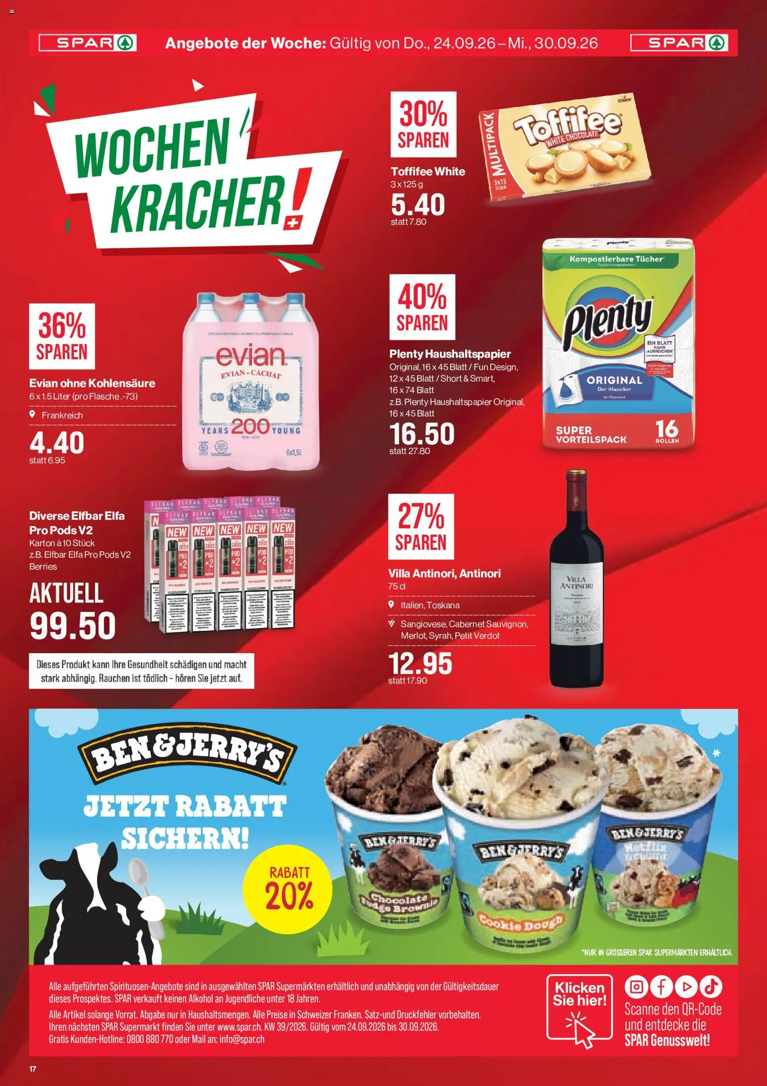 SPAR aktionen – gültig ab 24.09.2026 | Seite: 17
