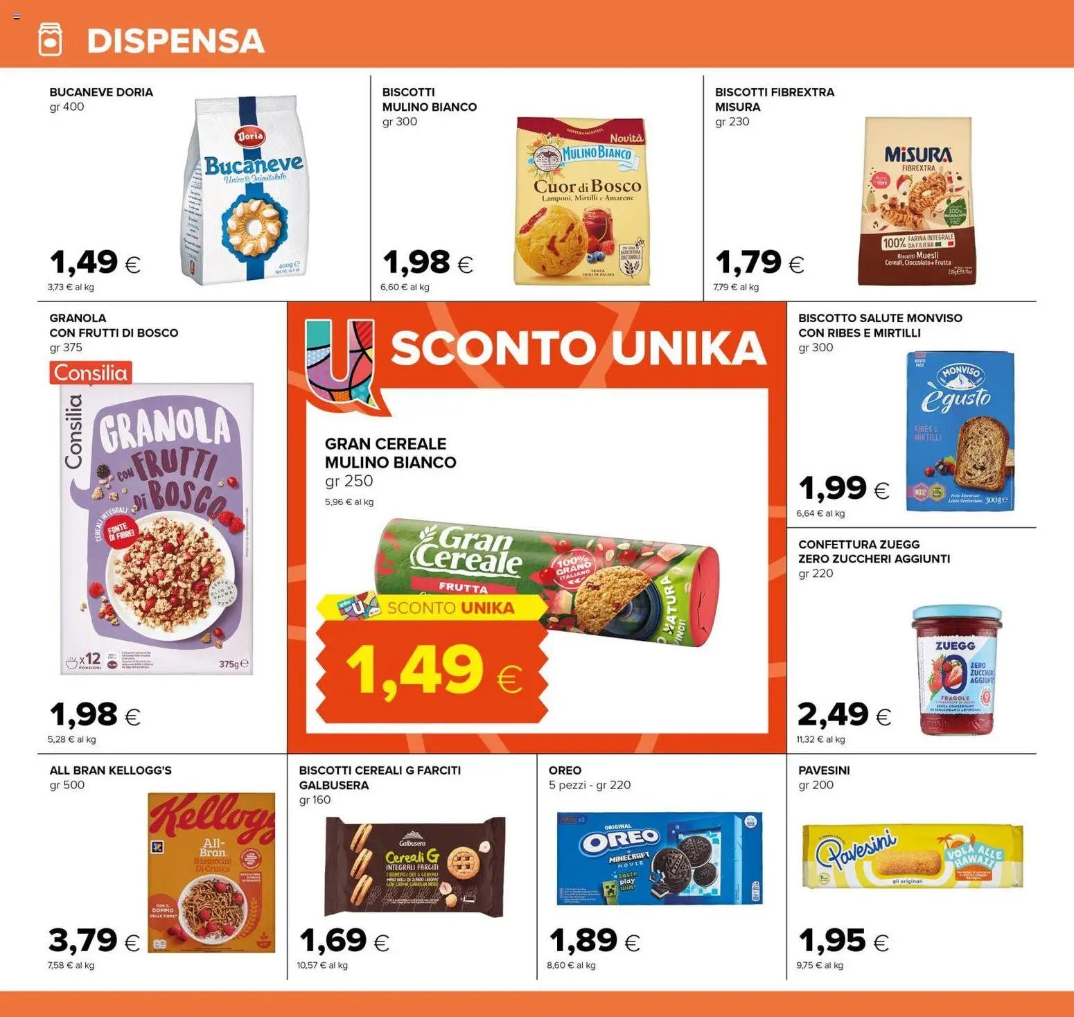 Volantino Tigre del 21/08/2026 | Pagina: 18 | Prodotti: Cioccolato, Cereali, Mirtilli, Oreo