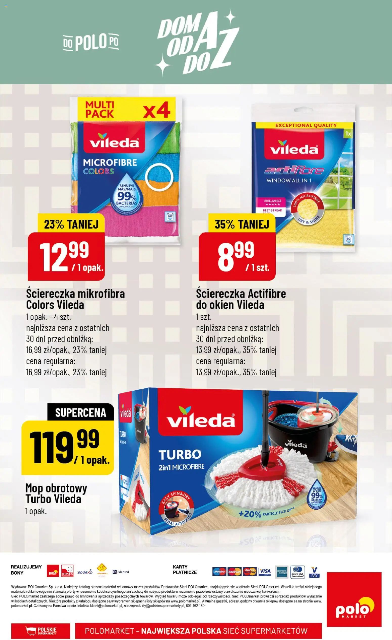 POLOmarket gazetka - Dom Przetwory od 22.05.2026 | Strona: 18 | Produkty: Mop obrotowy, Vileda
