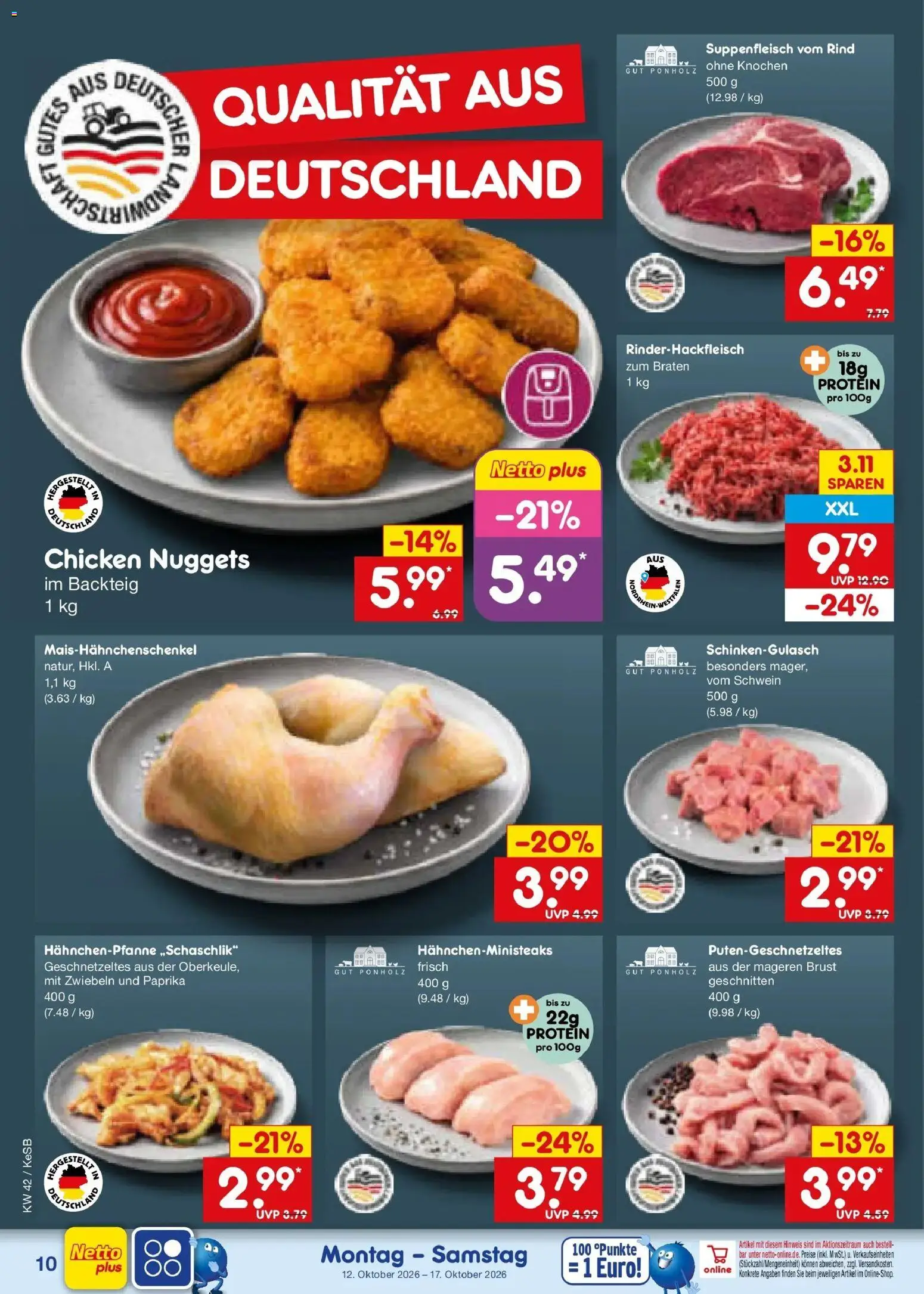 Netto Marken-Discount Prospekt Koblenz (ab 12.10.2026) » Angebote | Seite: 12 | Produkte: Zwiebeln, Paprika, Suppenfleisch