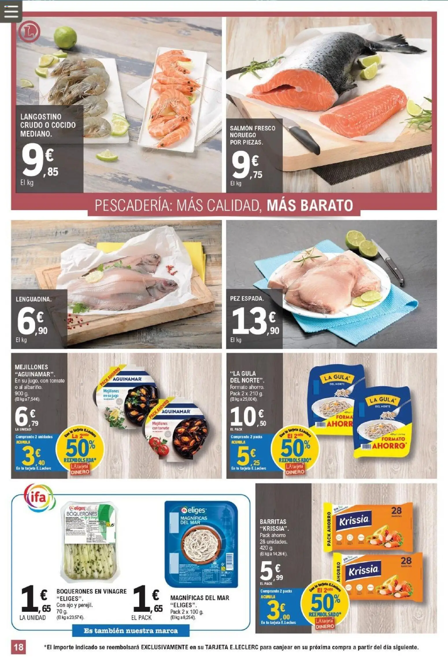 E.Leclerc folleto │ válido desde el 29/07/2026 | Página: 18