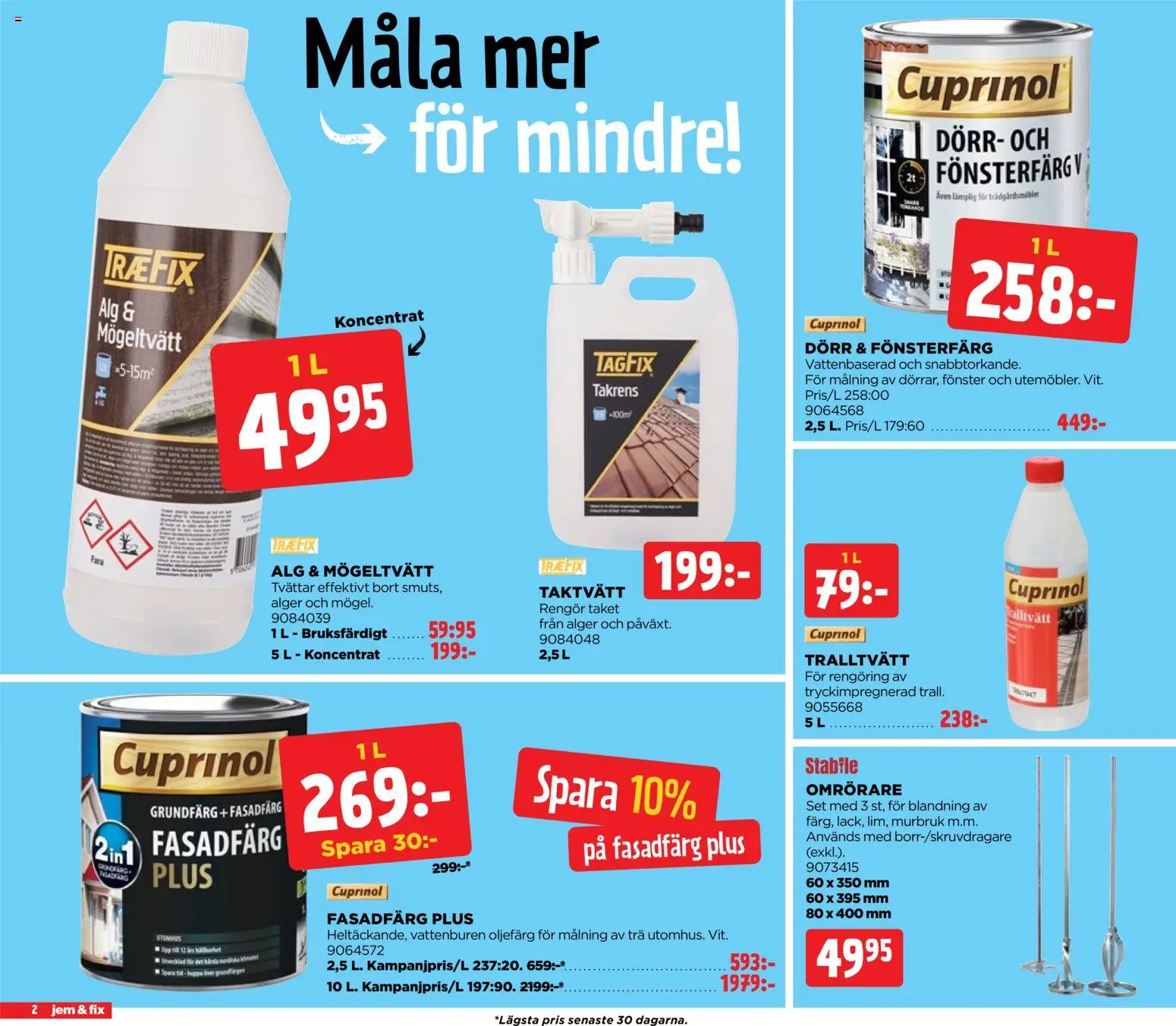 Jem & Fix reklamblad aktuell från 01.06.2026 | Sida: 2 | Produkter: Set, Oljefärg