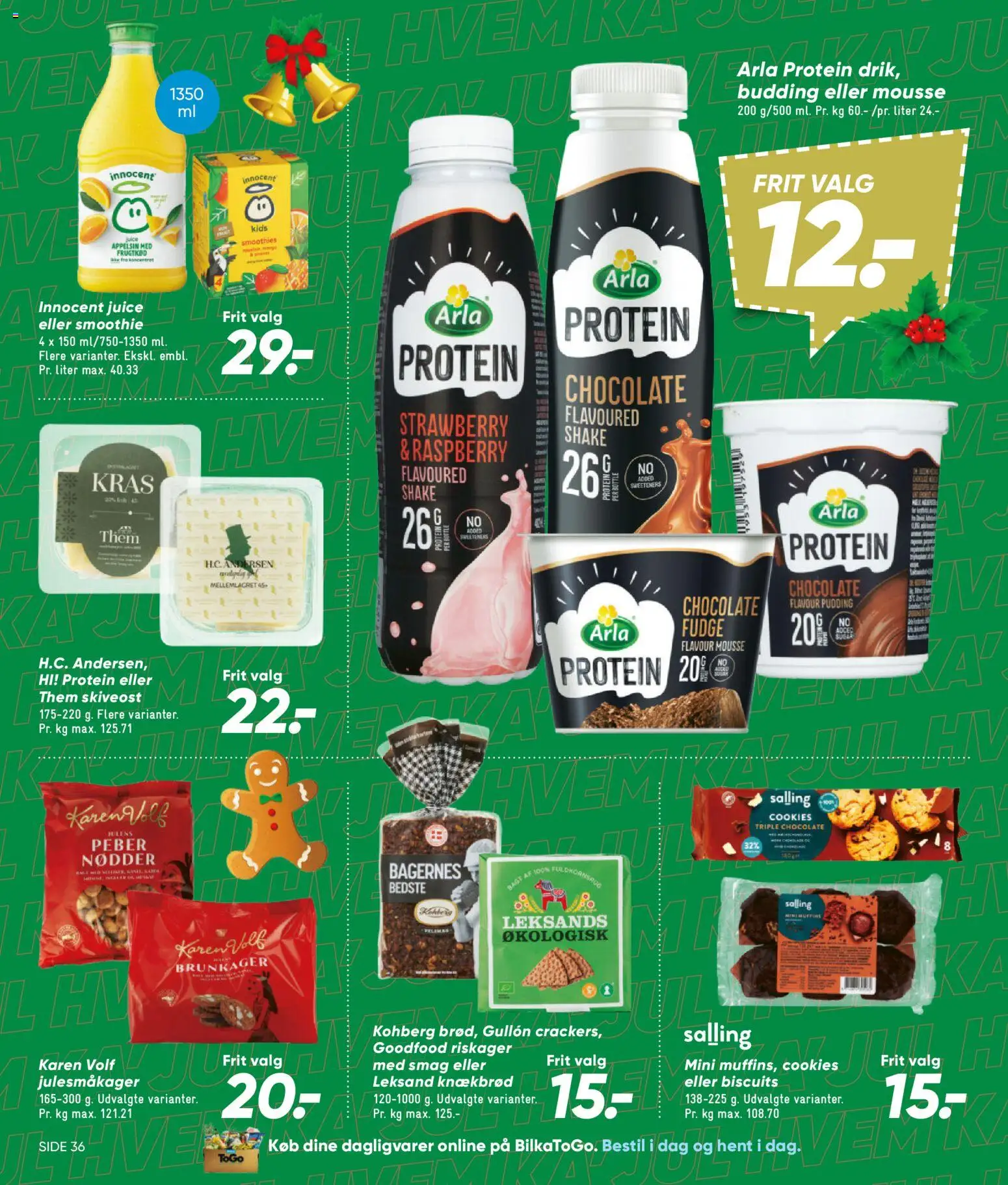 Bilka tilbudsavis – gyldig fra 30/10/2026 | Side: 50 | Produkter: Brunkager, Riskager, Skiveost, Smoothie