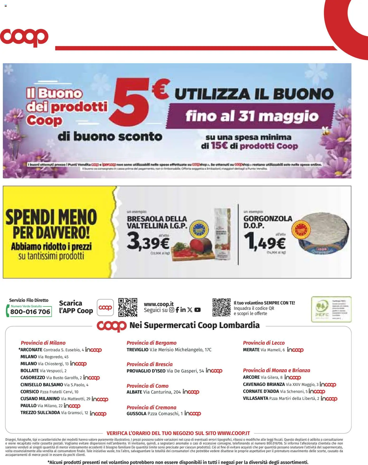 Volantino COOP del 28.05.2026 | Pagina: 13 | Prodotti: Balsamo, Tè, Bresaola, Gorgonzola