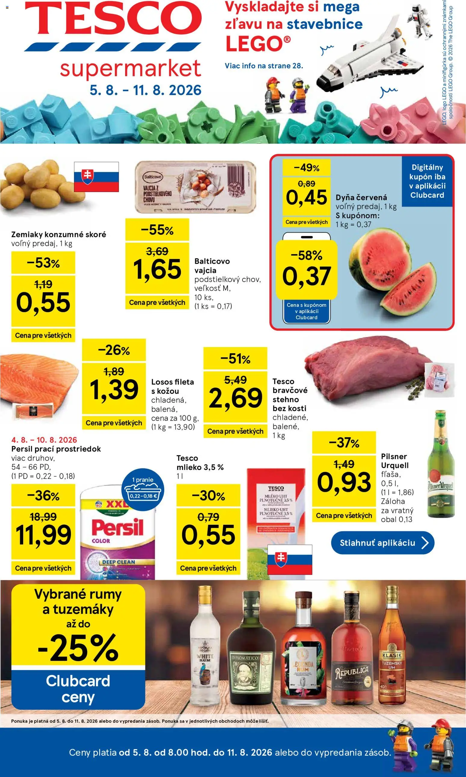 Nové Tesco akcie – leták je platný od 05.08.2026 | Strana: 1