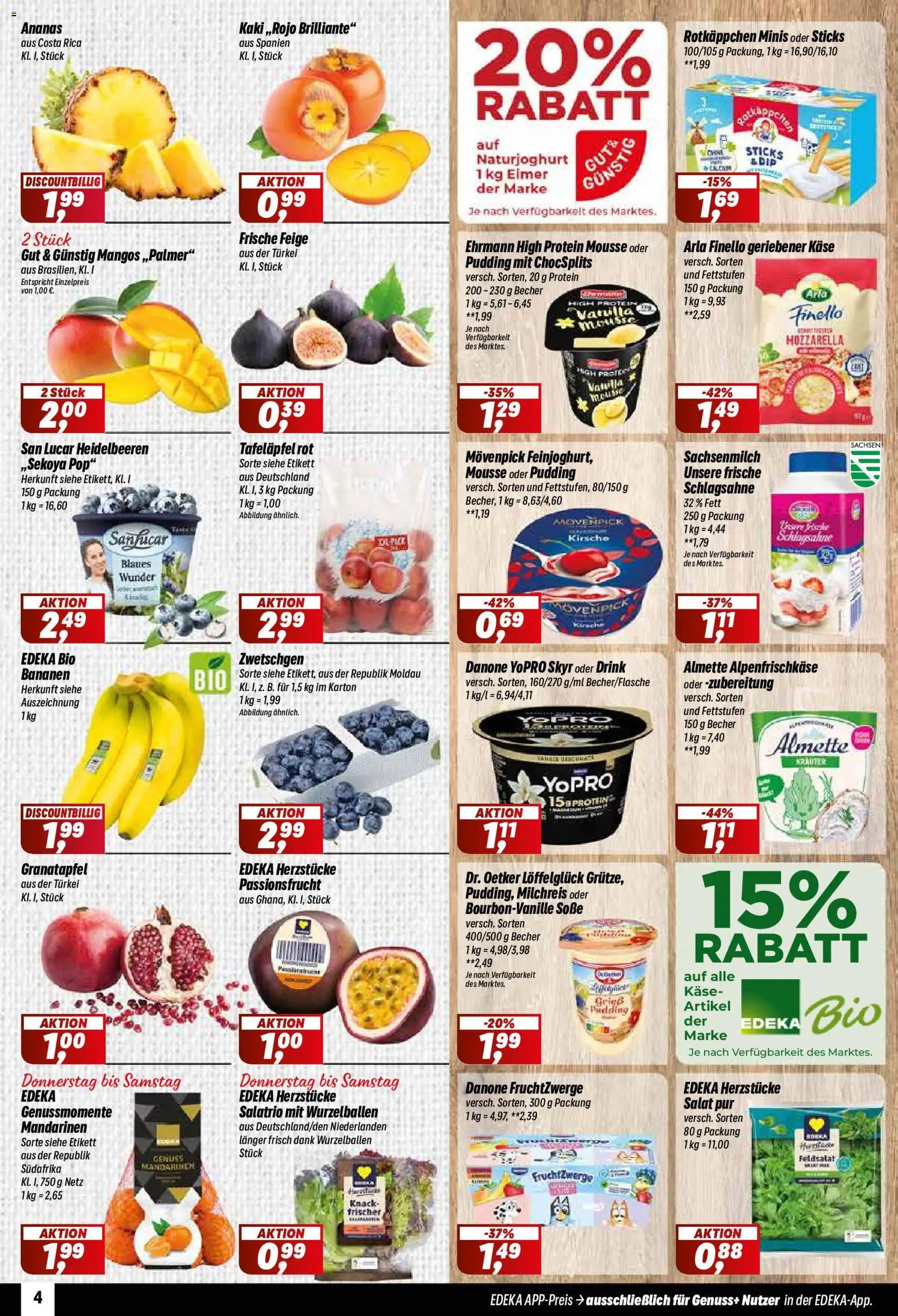 Simmel Prospekt – gültig ab 12.10.2026 | Seite: 4 | Produkte: Fruchtzwerge, Mozzarella, Pudding, Soße