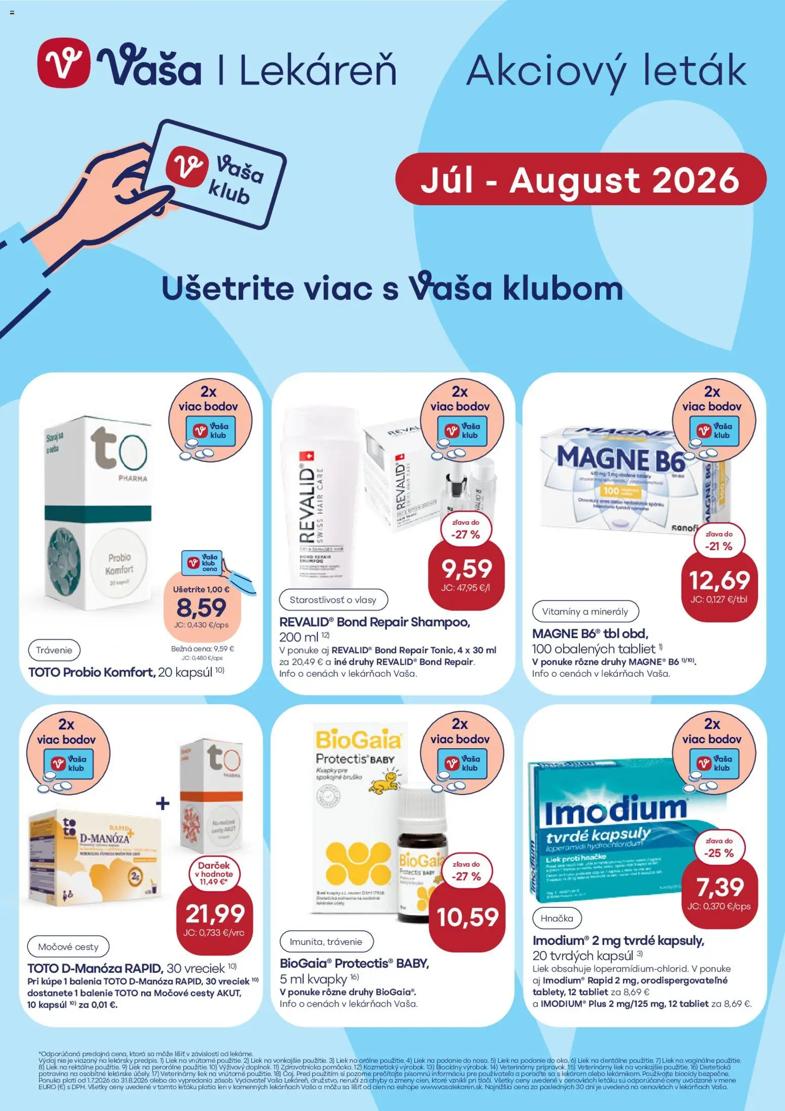 Nové Vaša lekáreň akcie – leták je platný od 01.07.2026 | Strana: 1