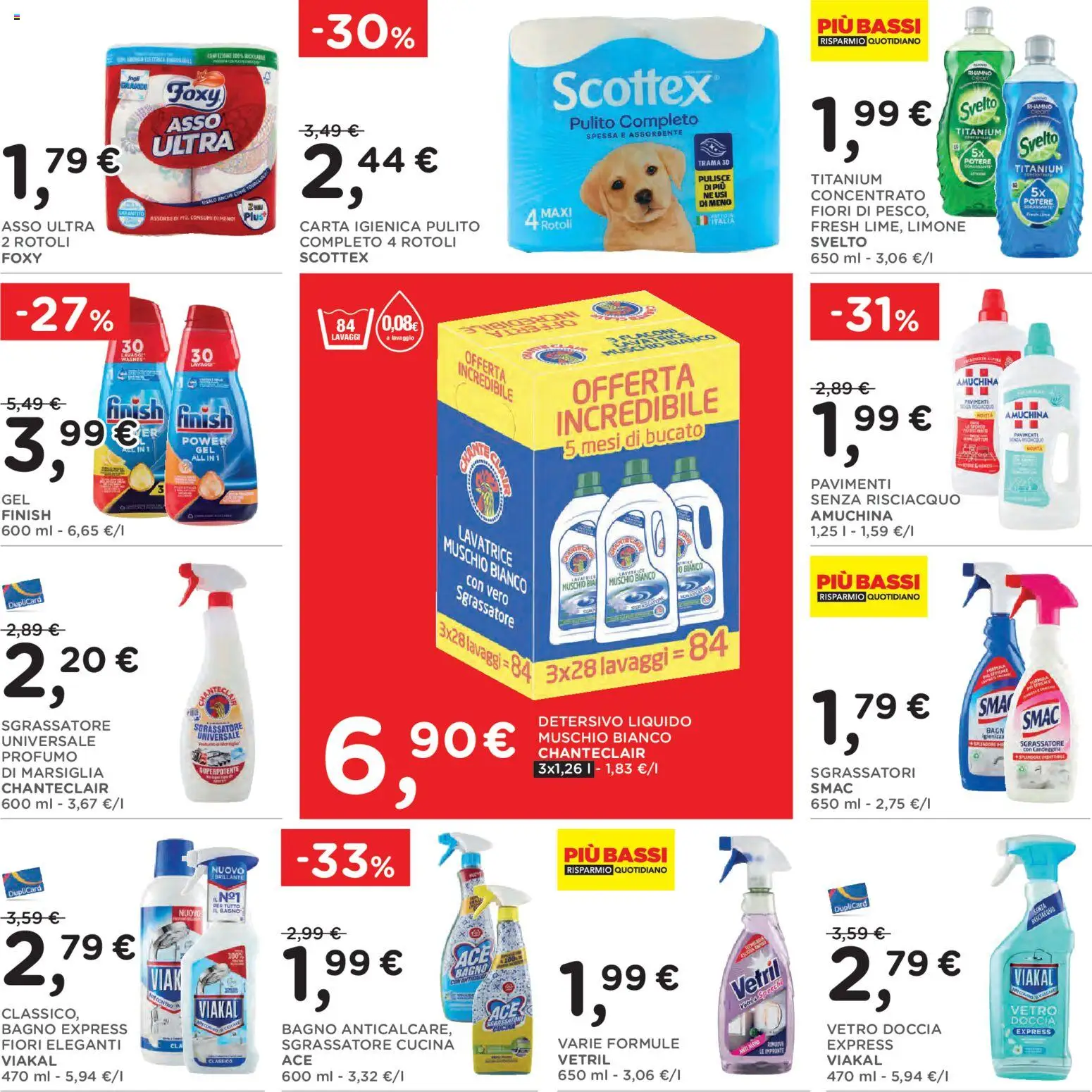 Volantino Poli del 17/06/2026 | Pagina: 28 | Prodotti: Carta igienica, Limone, Lavatrice, Doccia